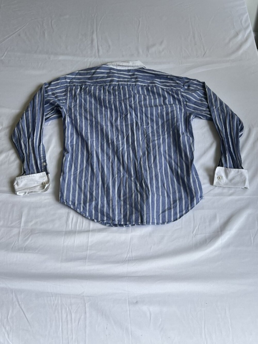 Lauren Ralph Lauren Striped Button Down Contrast Collar Size 8 - Picture 6 of 7